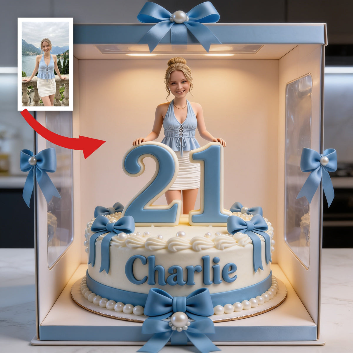 Personalized 21st Birthday Woman Custom Shaped Acrylic Plaque Gift for Her