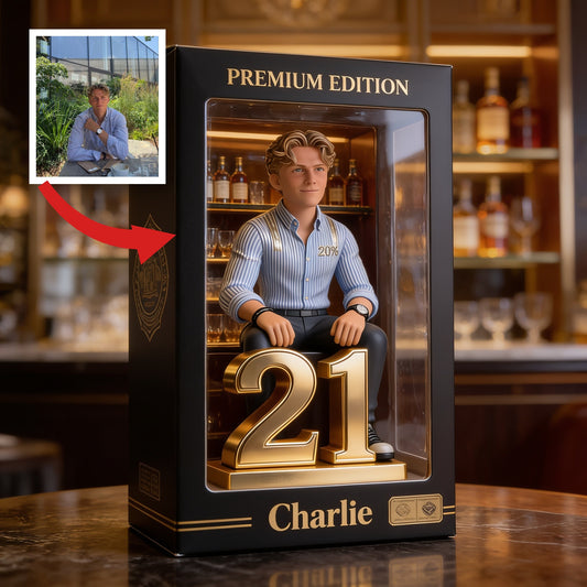 Personalized 21st Birthday Man Custom Shaped Acrylic Plaque Gift for Him