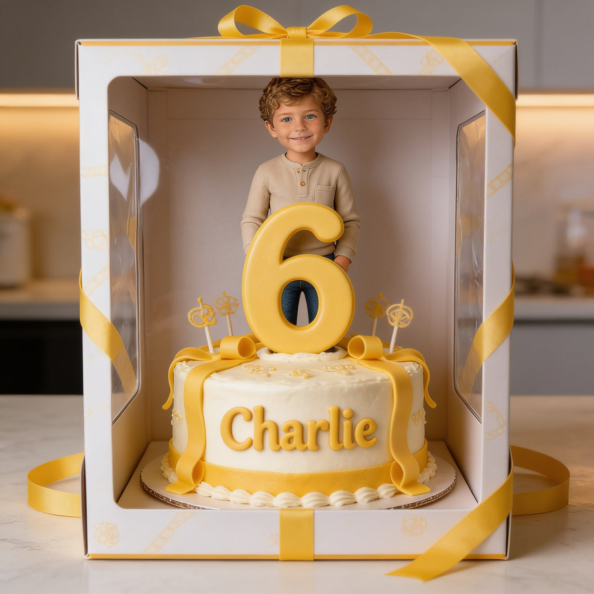 Personalized Birthday Little Boy Custom Shaped Acrylic Plaque Custom Name Number Son Grandson Gift