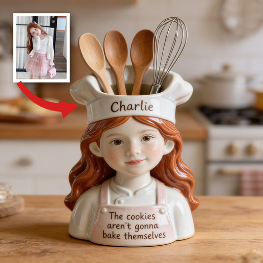 Cadeau de Décor de Cuisine en Acrylique pour Petite Fille Chef Personnalisé