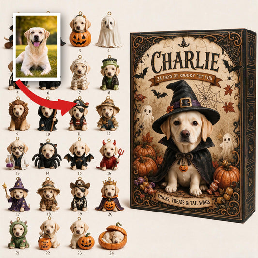 Calendrier de l'Avent Personnalisé pour Labrador Jaune