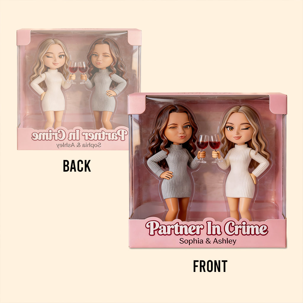 Custom Photo Besties Forever Female Best Friends Shaped Acrylic Plaque Bestie Gift