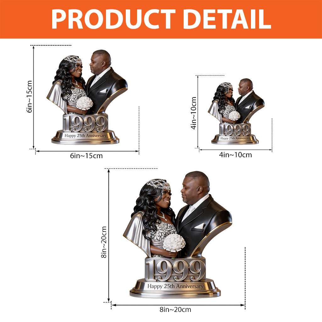 Custom Photo 10th Wedding Anniversary Wedding Couple 2016 Acrylic Plaque, Couple Keepsake Gift