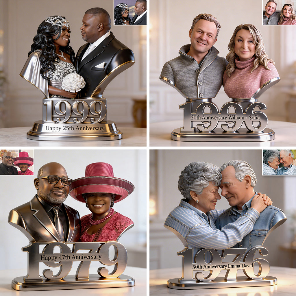 Custom Photo 30th Anniversary 1996 Middle-Aged Couple Acrylic Plaque Keepsake Gift