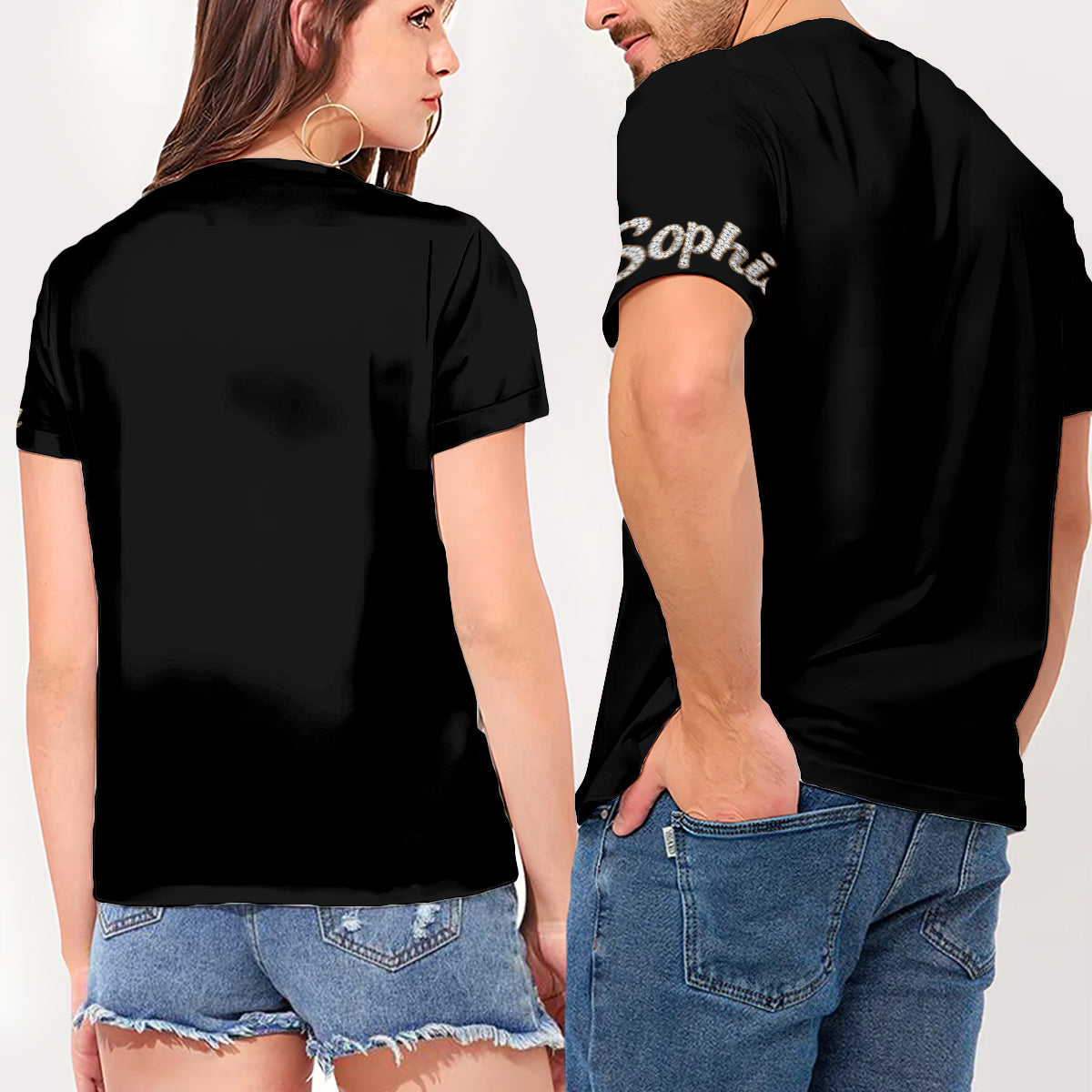 Personalized 70th Birthday Older Woman Fully Printed V-Neck T-Shirt