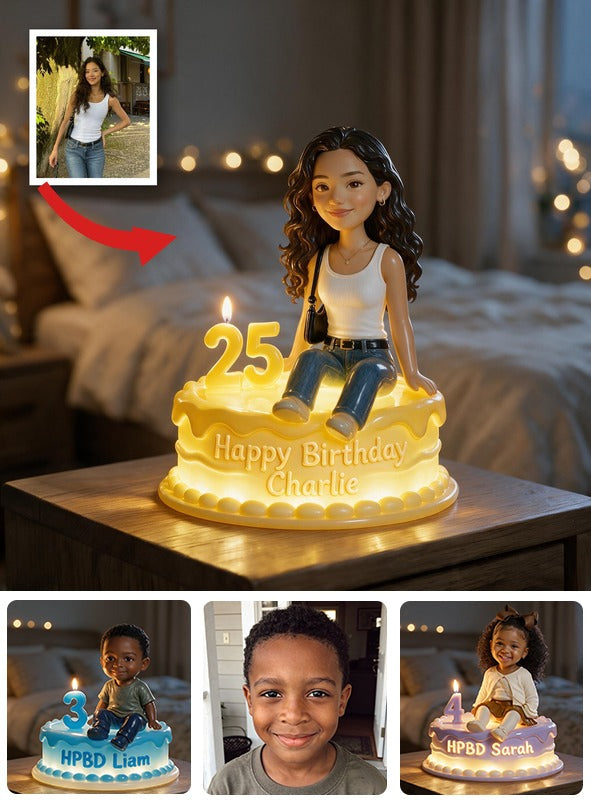 Personalized 21st Birthday Latina Woman Acrylic LED Night Light Gift for Her