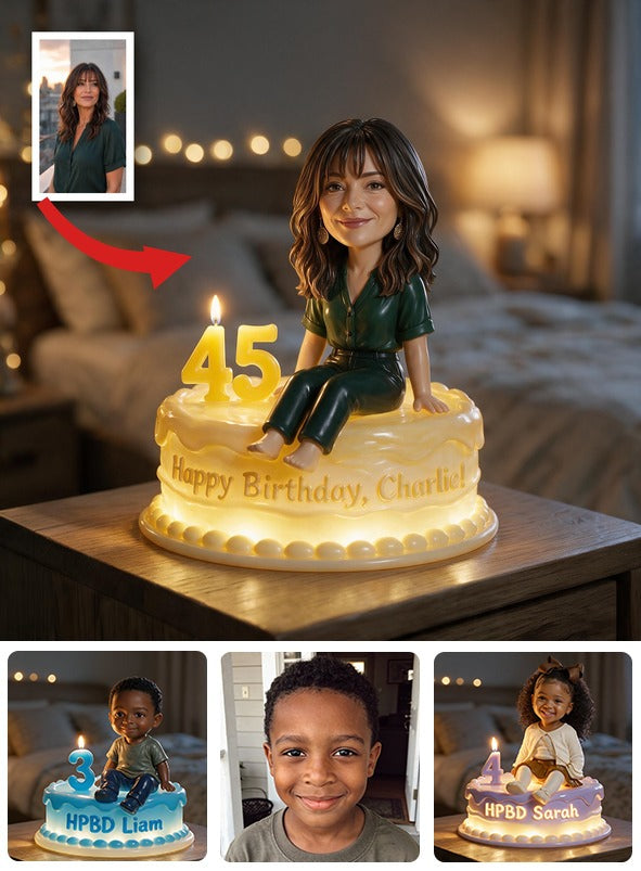 Personalized 50th Birthday Middle-Aged Latina Woman Acrylic LED Night Light Gift