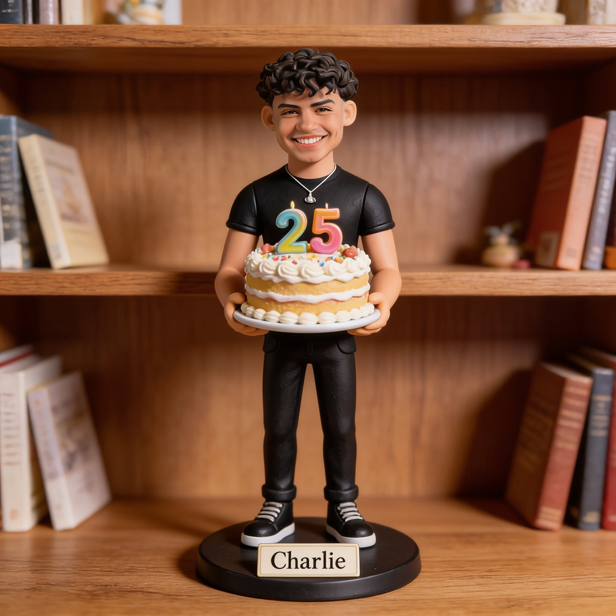 Plaque Acrylique Personnalisée pour 25ème Anniversaire d'un Homme Latino