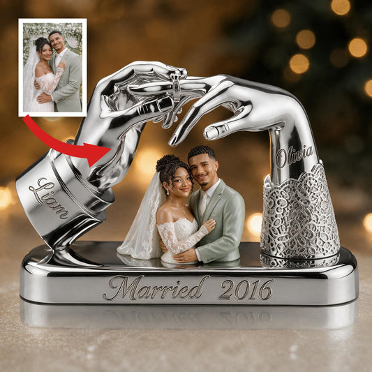 Custom Photo 10th Wedding Anniversary Latino Couple 2016 Acrylic Plaque Gift