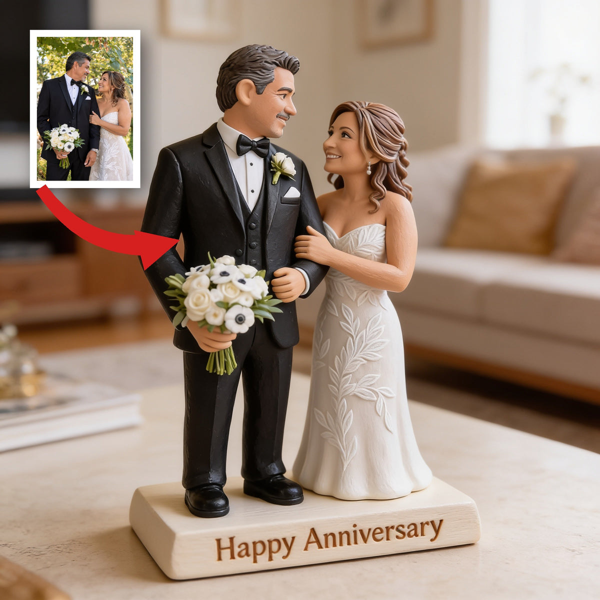 Personalisierte Foto 20. Hochzeitstag Acrylplakette 2006 Geschenk für Eltern