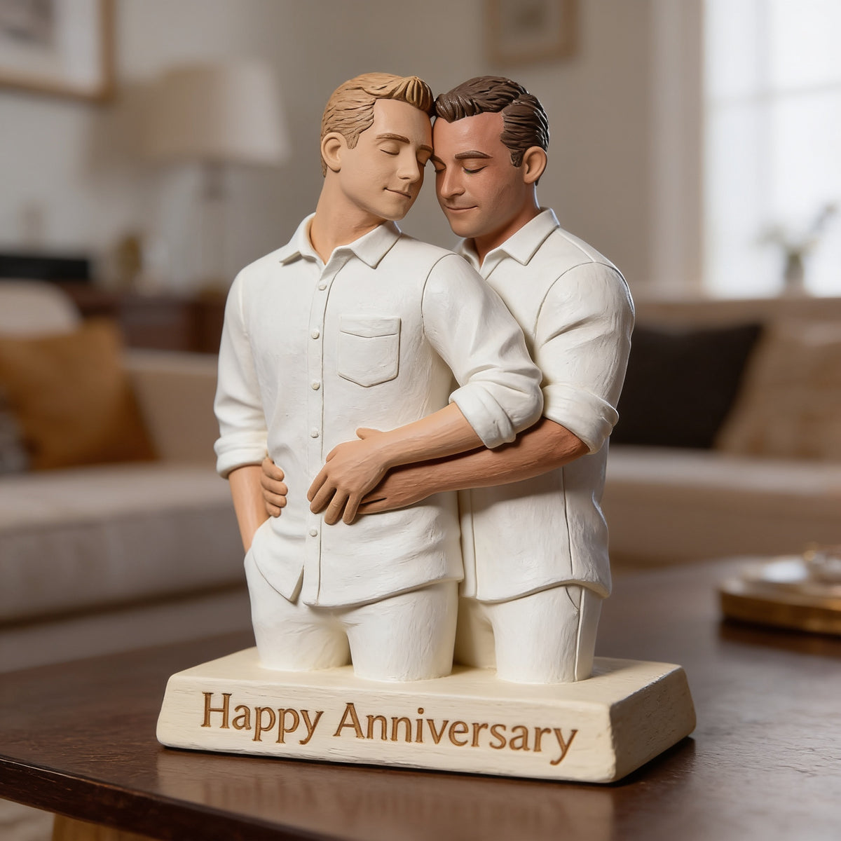 Individuelle Foto LGBT Jubiläum Gay Couple Acrylplakette