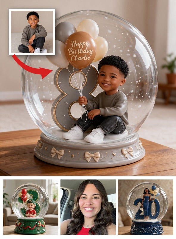 Personalized Birthday Black Little Boy Acrylic Plaque Custom Keepsake Gift