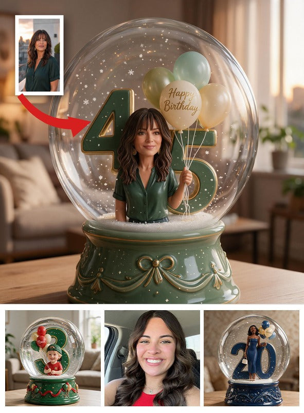 Plaque en acrylique personnalisée pour le 45e anniversaire d'une femme latina d'âge moyen