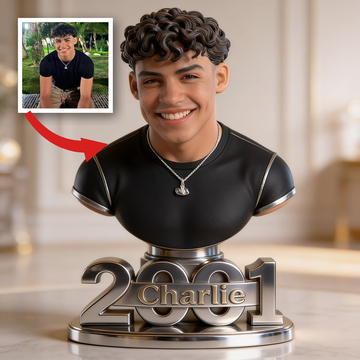 Plaque Acrylique Personnalisée pour 21e Anniversaire Homme Latino