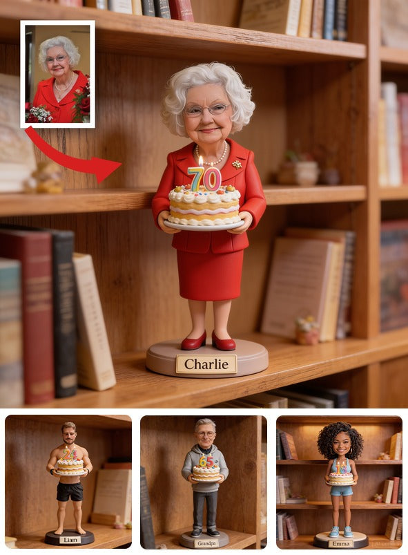 Personalisierte 70. Geburtstags Geschenkschild für Oma, Mama, Frau