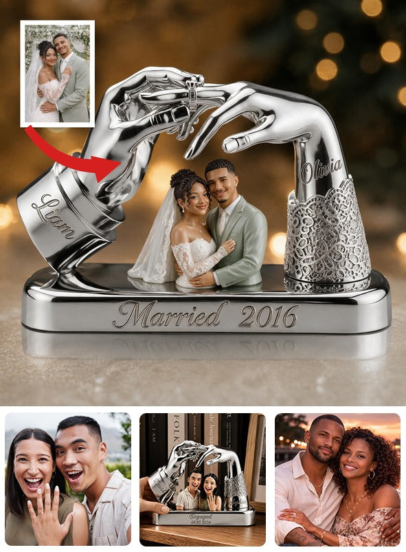 Plaque Acrylique Personnalisée 10ème Anniversaire de Mariage Couple Latino 2016