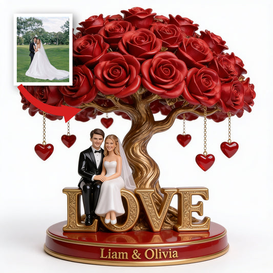 Custom Photo Wedding Couple Shaped Acrylic Plaque Romantic Wedding Gift