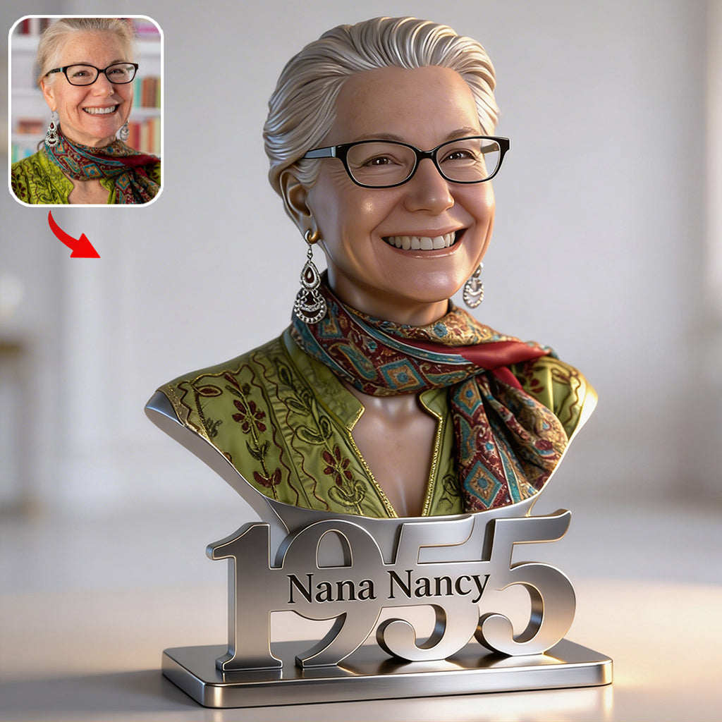 Personalized 50th Birthday Middle-Aged Woman Custom Shaped Acrylic Plaque Gift For Her