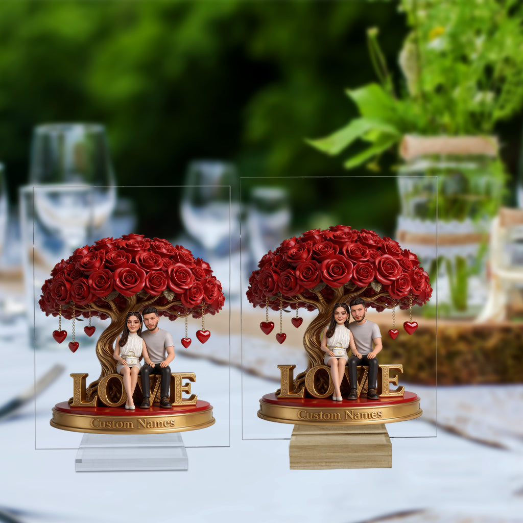 Custom Photo Wedding Couple Shaped Acrylic Plaque Romantic Wedding Gift