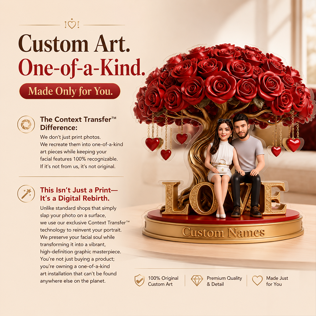 Custom Photo Wedding Couple Shaped Acrylic Plaque Romantic Wedding Gift