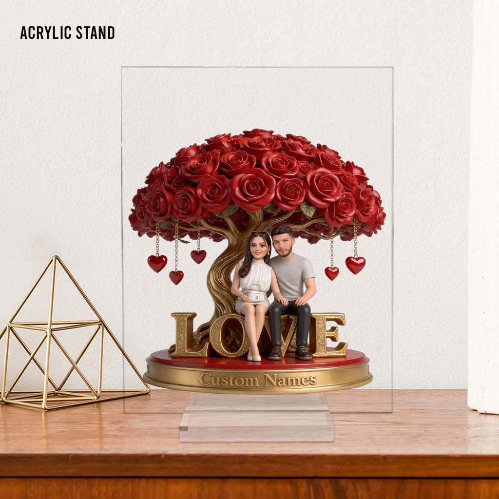 Personalized Husband Wife Couple Custom Shaped Acrylic Plaque Romantic Gift