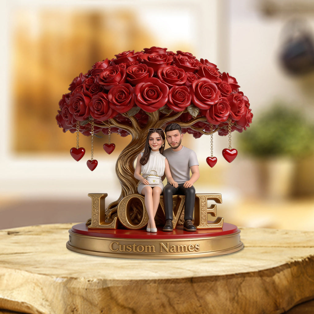 Personalized Wedding Latino Couple Custom Shaped Acrylic Plaque Romantic Gift