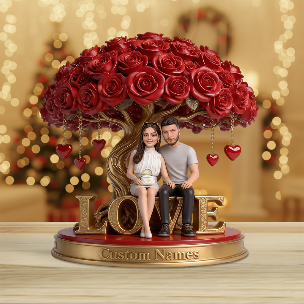 Personalized Older Couple Custom Shaped Acrylic Plaque Keepsake Gift