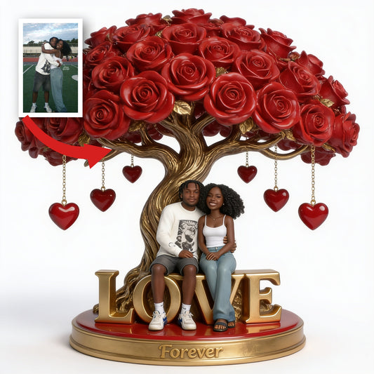 Personalized Black Couple Husband Wife Custom Shaped Acrylic Plaque Romantic Gift