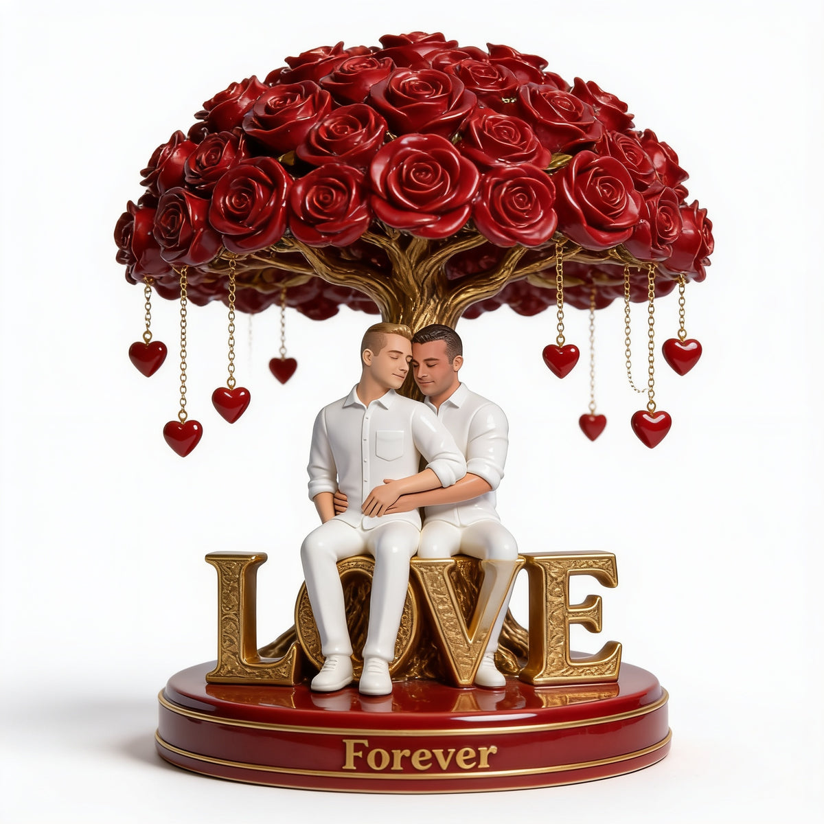 Personalized LGBT Gay Couple Custom Shaped Acrylic Plaque Love Keepsake