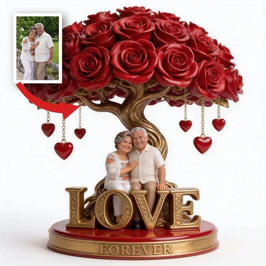 Personalized Older Latino Couple Custom Shaped Acrylic Plaque Love Keepsake Gift