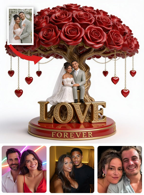 Personalized Wedding Latino Couple Custom Shaped Acrylic Plaque Romantic Gift