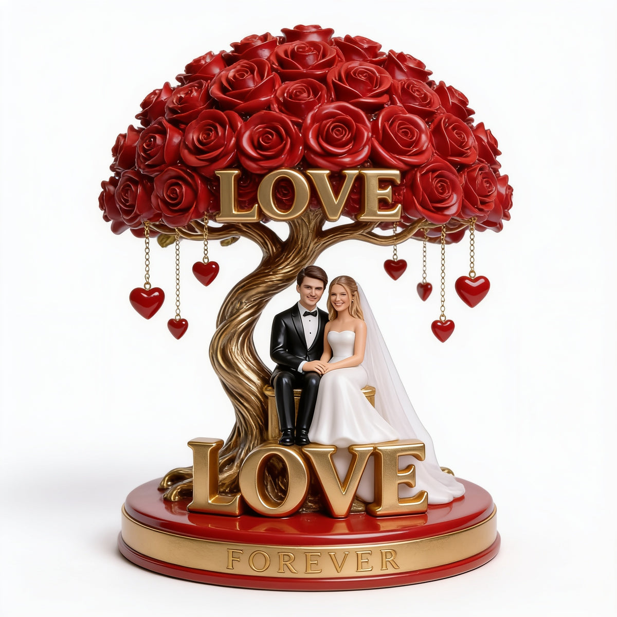 Personalized Wedding Couple Custom Shaped Acrylic Plaque Romantic Keepsake Gift