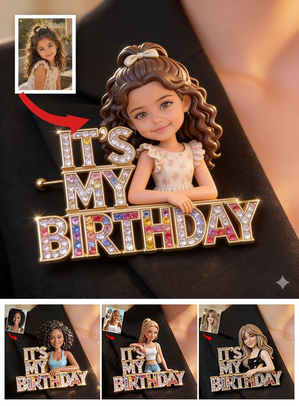 Personalisierte Foto-Geburtstagsnadel für Latina-Mädchen Geschenk für Tochter Enkelin Nichte