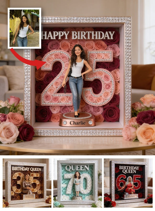 Personalized 25th Birthday Latina Woman Custom Shaped Acrylic Plaque Gift for Her