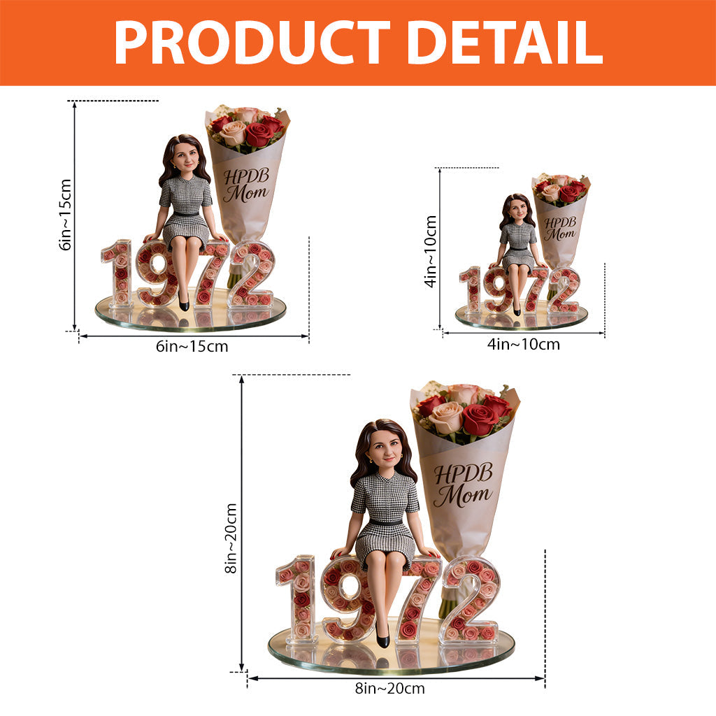 Personalized 50th Birthday Middle-Aged Latina Woman Custom Acrylic Plaque Gift For Her