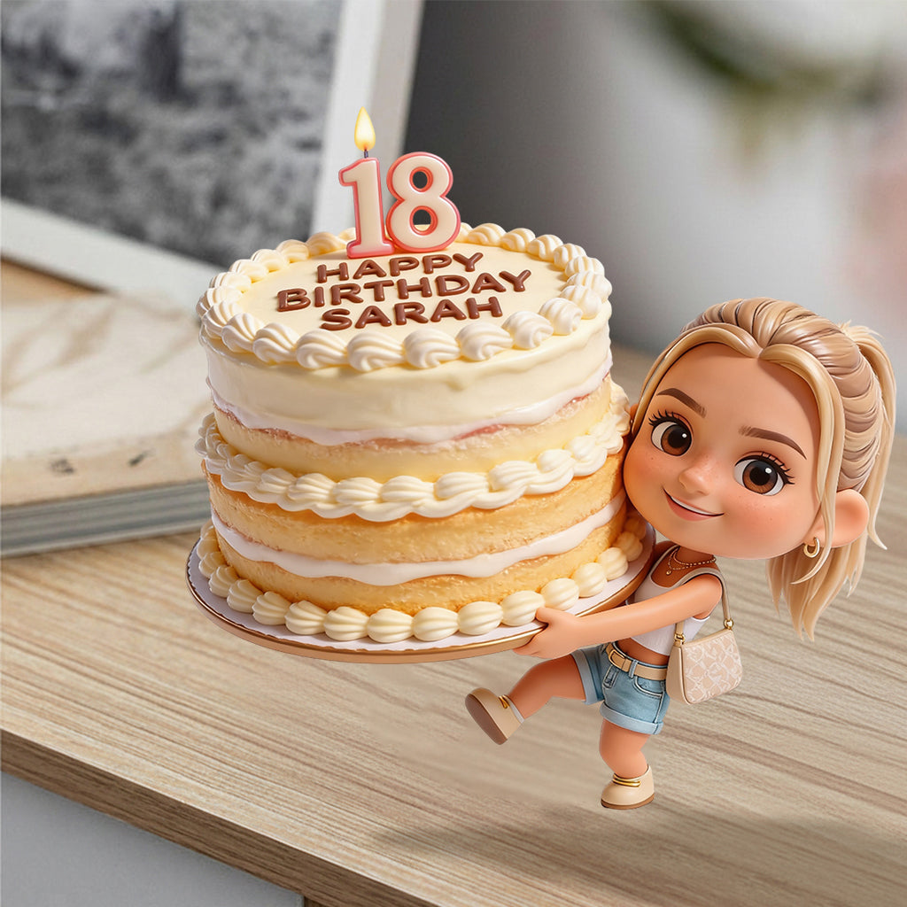 Personalized 25th Birthday Latino Man 3D Figurine Keepsake Gift