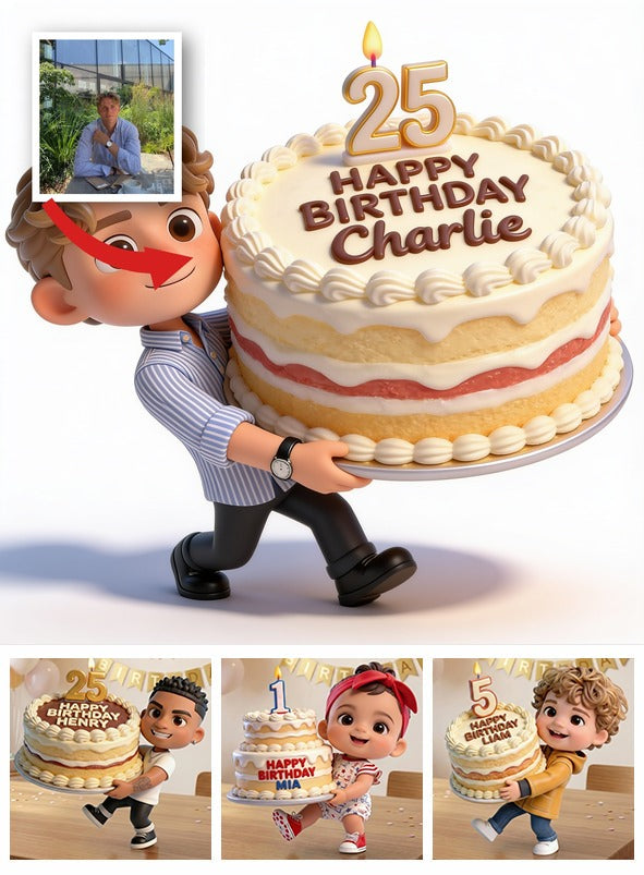 Personalized 25th Birthday Man 3D Figurine Custom Gift for Him