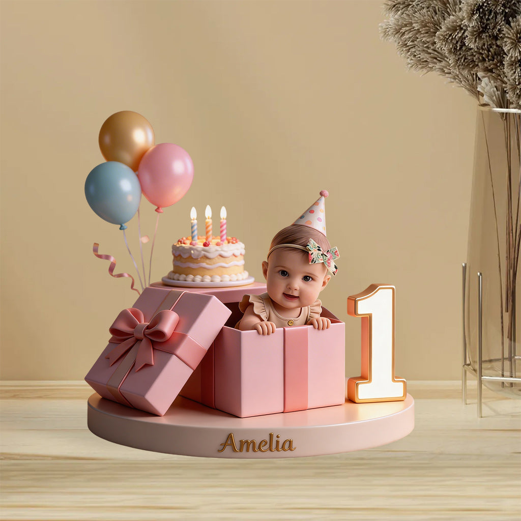Personalized 45th Birthday Middle-Aged Latina Woman Custom Shaped Acrylic Plaque Gift