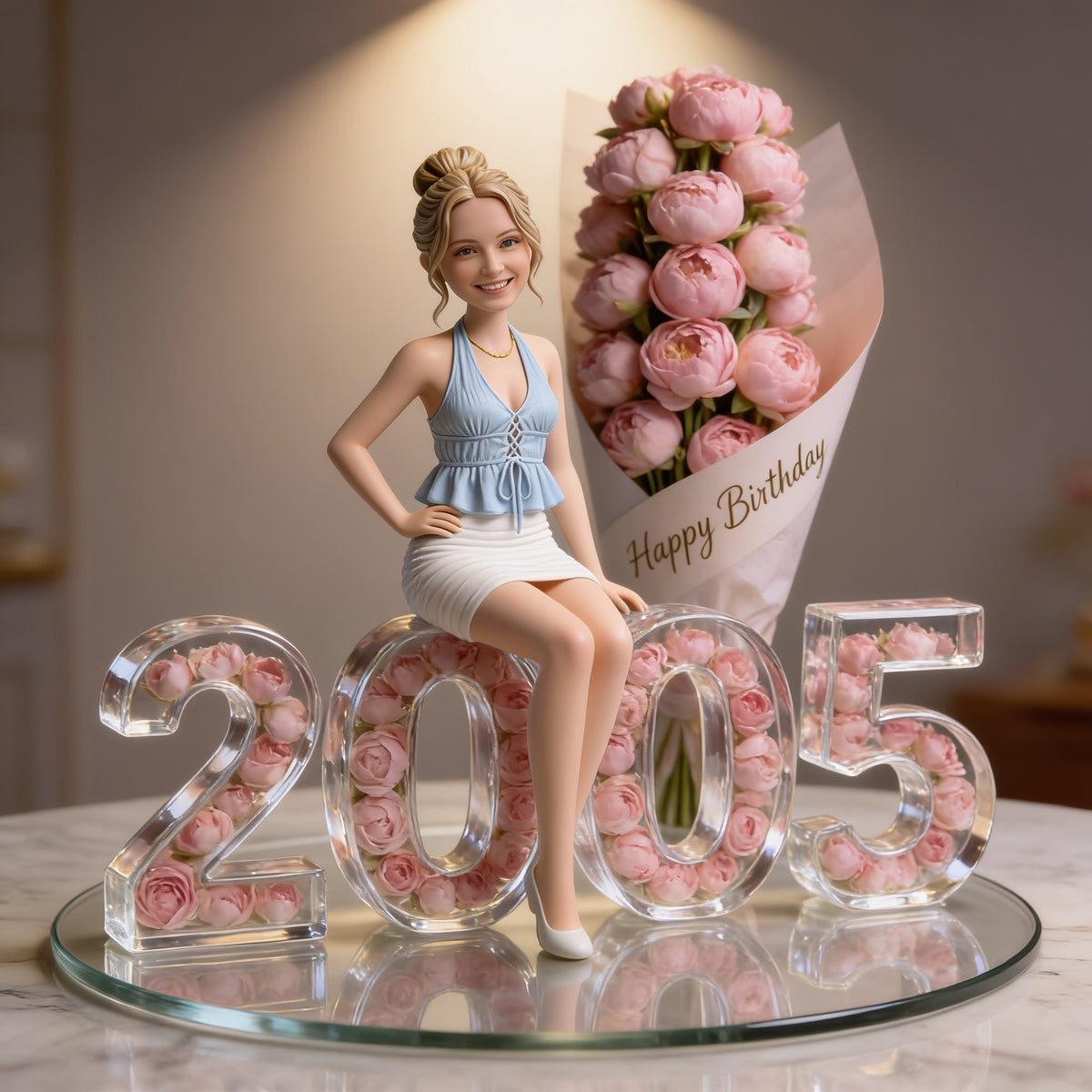 Personalized 21st Birthday Woman Custom Shaped Acrylic Plaque Gift For Her