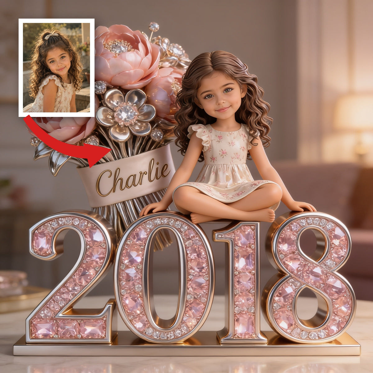 Personalisierte Geburtstagsgeschenk-Acrylplakette für Latina-Mädchen