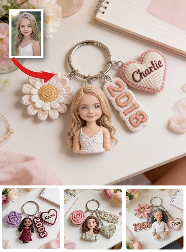 Personalisierter Schlüsselanhänger zum Geburtstag für kleine Mädchen, individuelles Geschenk für Tochter, Enkelin, Nichte