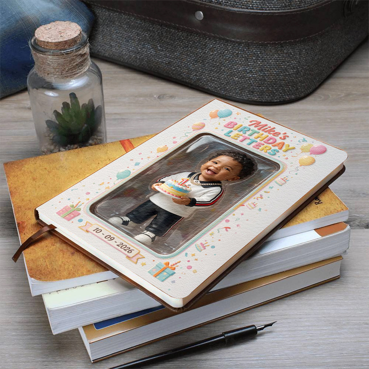 Personalized 25th Birthday Latino Man Leather Journal Birthday Gift For Him