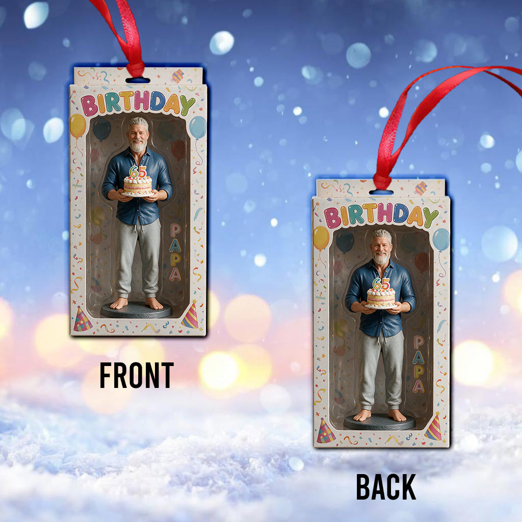 Personalized 70th Birthday Older Woman Ornament - Gift for Grandma Mom Wife
