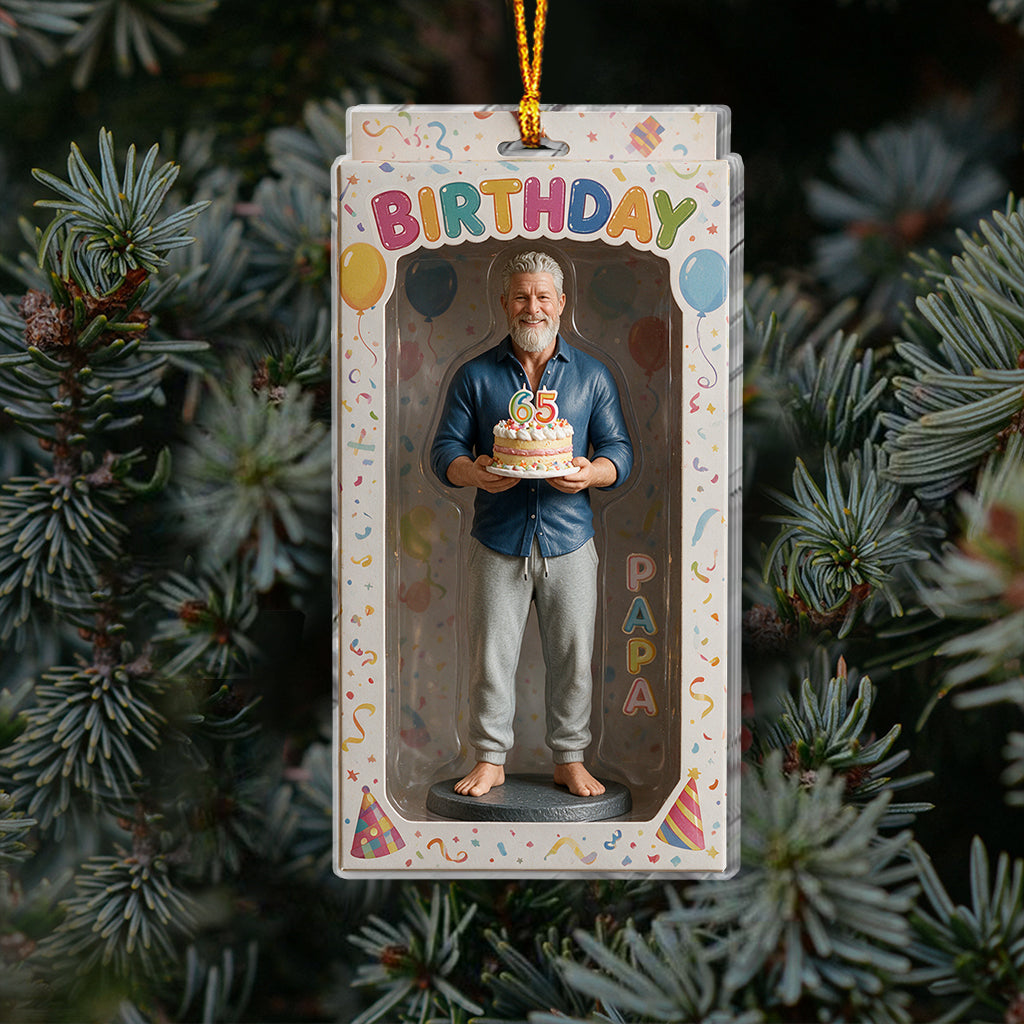 Personalized 45th Birthday Middle-Aged Latina Woman Keepsake Ornament