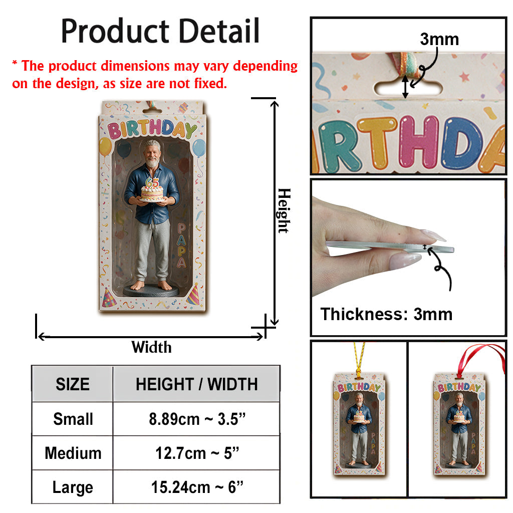 Personalized 25th Birthday Latino Man Ornament, Gift for Husband Boyfriend Son