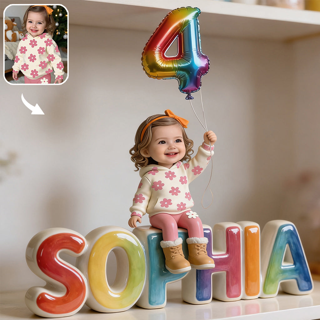 Personalized Birthday Little Boy Custom Shaped Acrylic Plaque Kids Gift