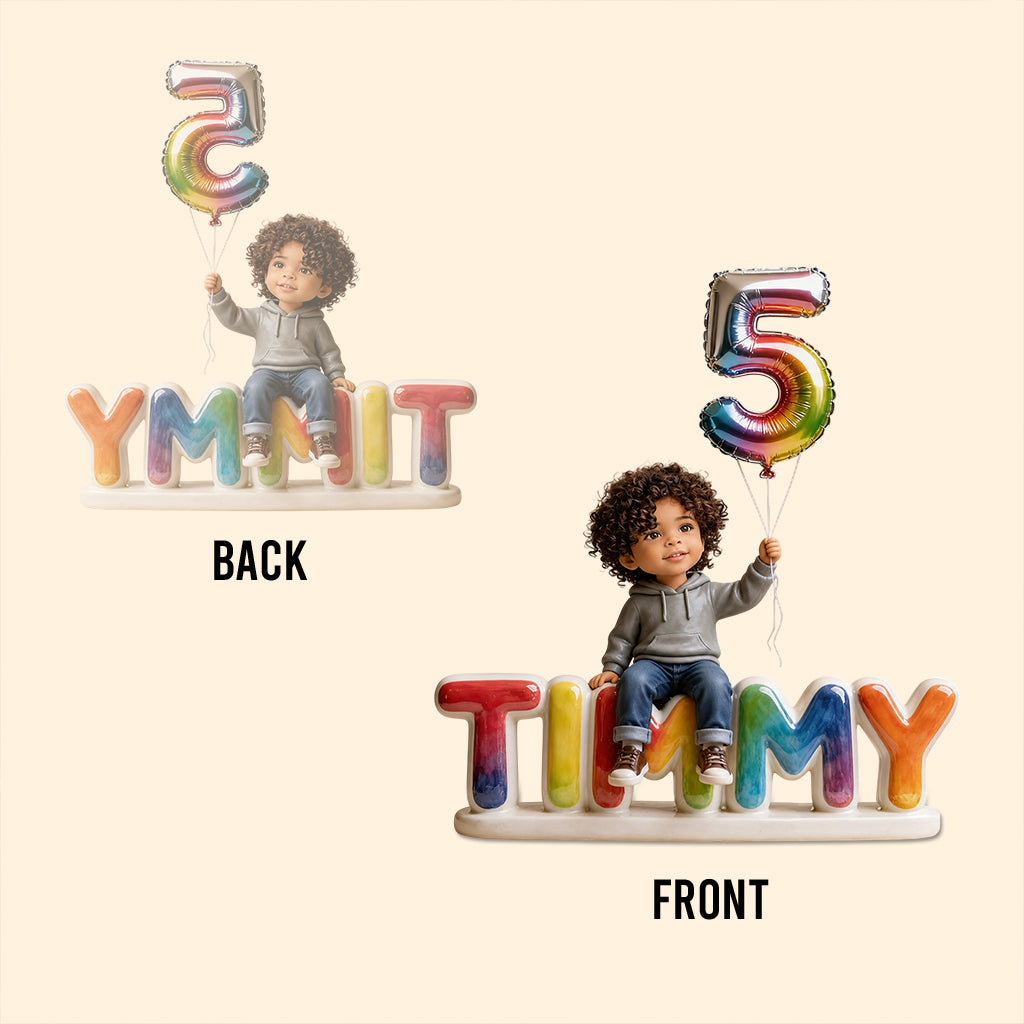 Personalized Birthday Latino Little Boy Custom Shaped Acrylic Plaque Kids Son Grandson Gift