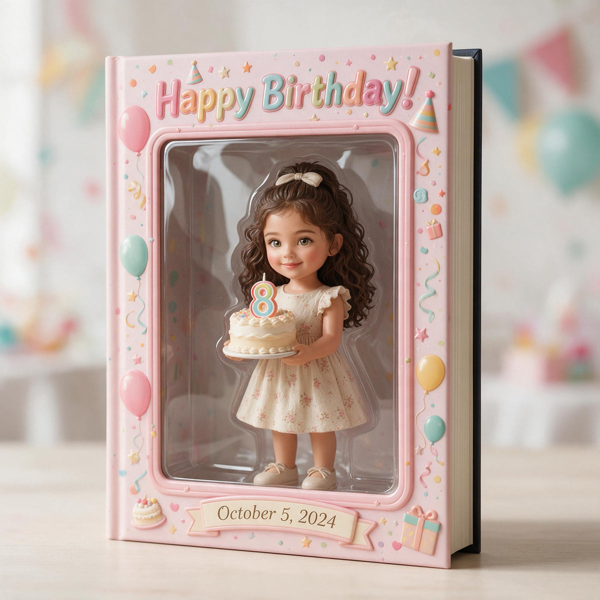 Journal en cuir personnalisé pour le 8ème anniversaire d'une petite fille Latina, cadeau pour fille, petite-fille, nièce