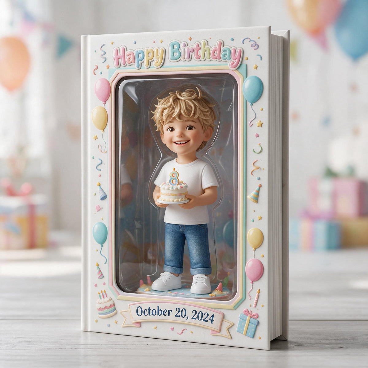 Personalized 8th Birthday Little Boy Leather Journal Son Grandson Nephew Gift