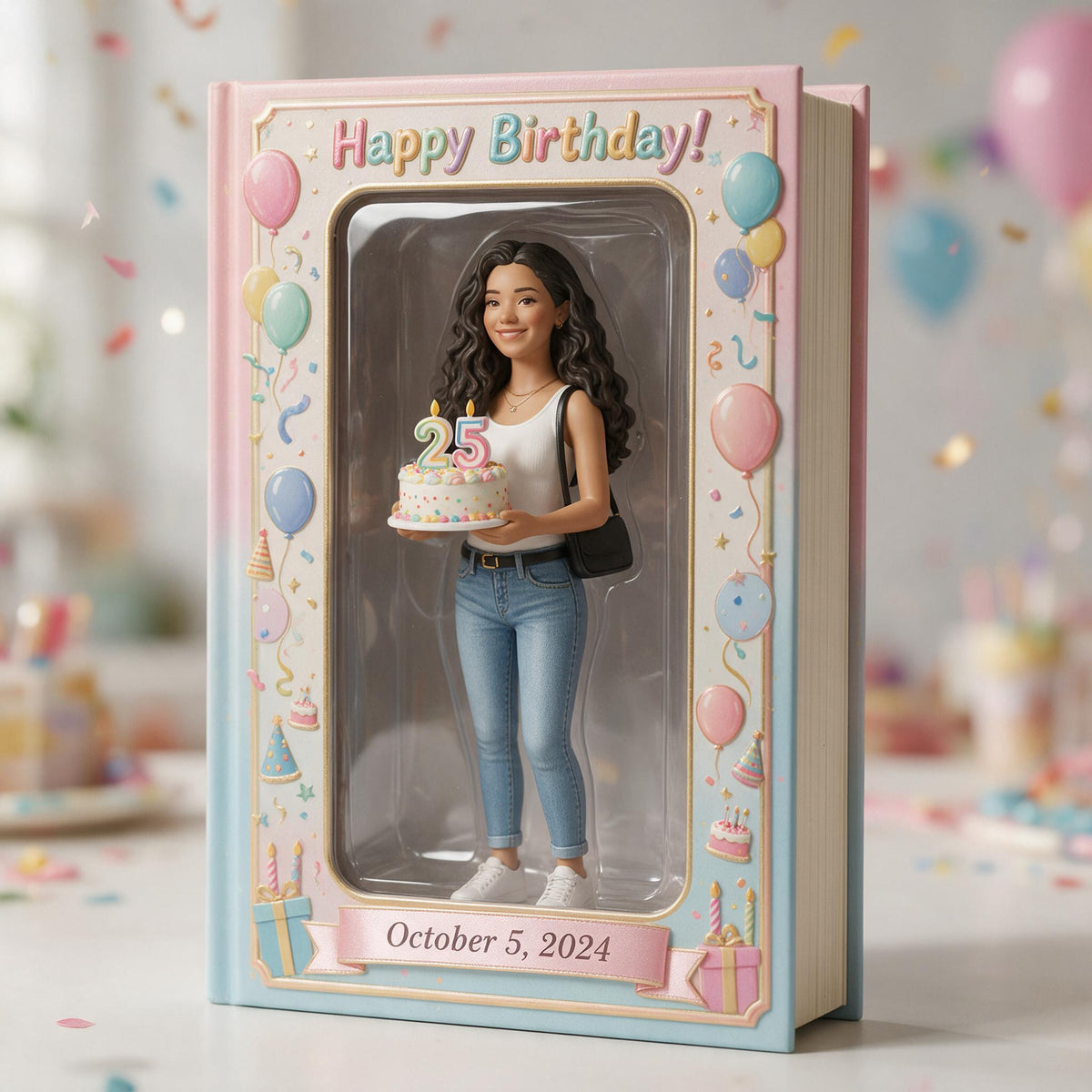 Personalized 25th Birthday Latina Woman Leather Journal, Birthday Gift for Her